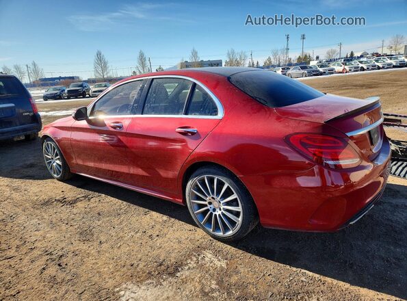 55SWF4KBXGU130036 2016 MERCEDES-BENZ C Red 