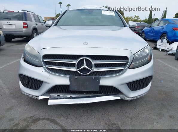 55SWF4KBXGU172111 2016 MERCEDES-BENZ C-CLASS Silver Vista interior trasera