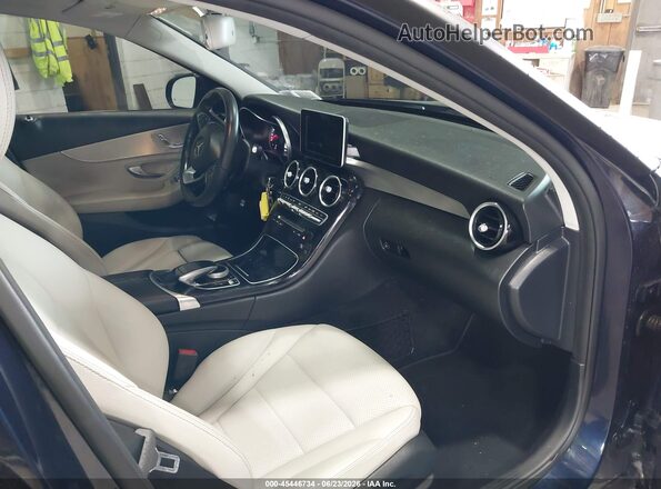 55SWF4KBXGU172948 2016 MERCEDES-BENZ C-CLASS Black წინა სალონის ხედი