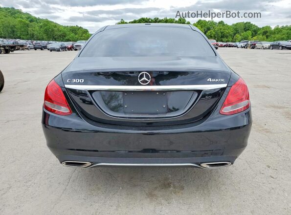 55SWF4KBXJU252824 2018 MERCEDES-BENZ C Черный Вид сзади