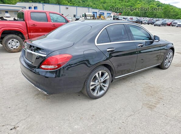 55SWF4KBXJU252824 2018 MERCEDES-BENZ C Черный Задняя правая четверть
