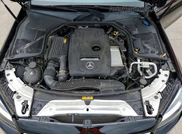 55SWF4KBXJU252824 2018 MERCEDES-BENZ C Черный Вид задней части салона