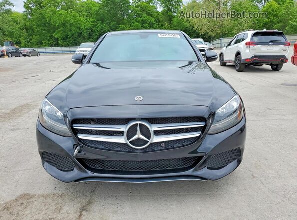 55SWF4KBXJU252824 2018 MERCEDES-BENZ C Черный Вид спереди