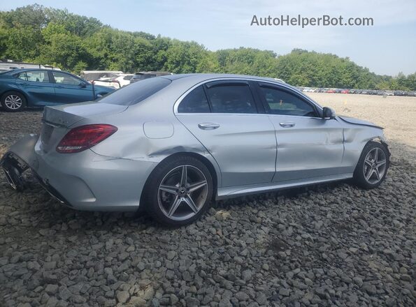55SWF4KBXJU257098 2018 MERCEDES-BENZ C Silver Հետևի աջ