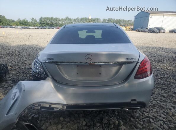 55SWF4KBXJU257098 2018 MERCEDES-BENZ C Silver Հետևի տեսք