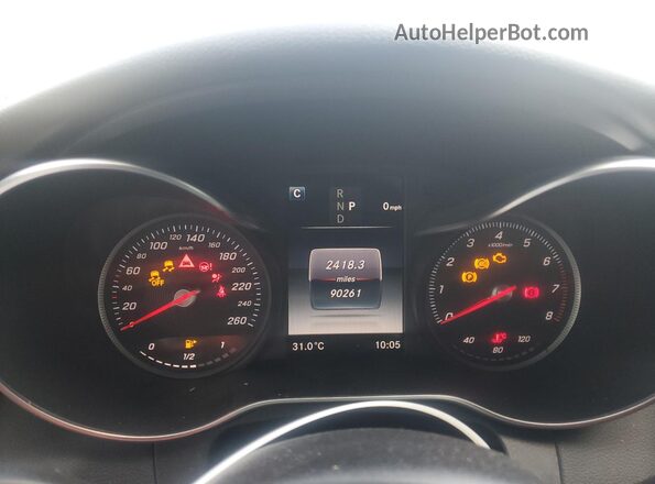 55SWF4KBXJU257098 2018 MERCEDES-BENZ C Silver Սարքավորումների վահանակի տեսք