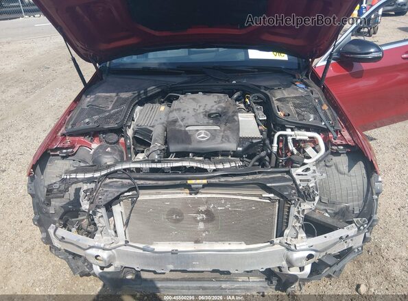55SWF4KBXJU274015 2018 MERCEDES-BENZ C-CLASS Red უკანა ხედი