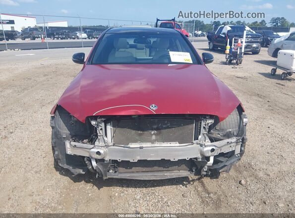 55SWF4KBXJU274015 2018 MERCEDES-BENZ C-CLASS Red უკანა სალონის ხედი
