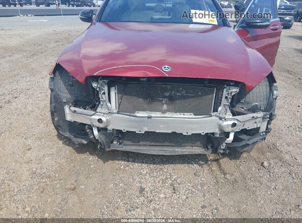 55SWF4KBXJU274015 2018 MERCEDES-BENZ C-CLASS Red წინა ხედი