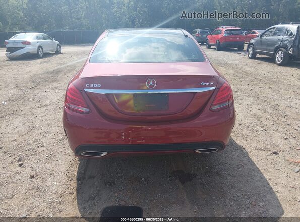 55SWF4KBXJU274015 2018 MERCEDES-BENZ C-CLASS Red 