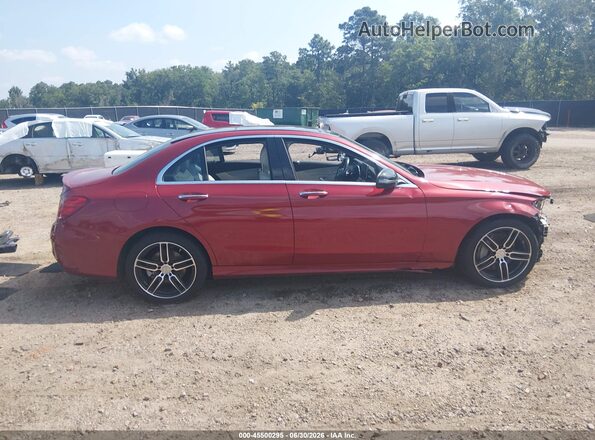 55SWF4KBXJU274015 2018 MERCEDES-BENZ C-CLASS Red სალონის 360-გრადუსიანი ხედი