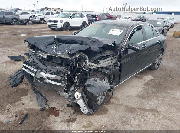 55SWF4KBXJU275438 2018 MERCEDES-BENZ C-CLASS Black Vista tres cuartos delantera izquierda