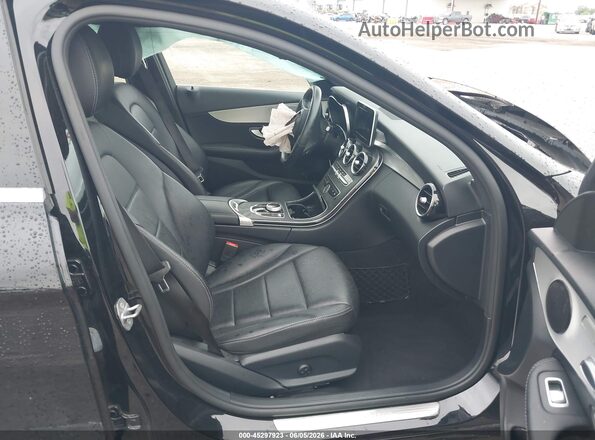 55SWF4KBXJU275438 2018 MERCEDES-BENZ C-CLASS Black Vista interior delantera