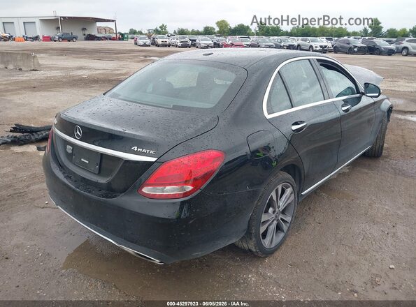 55SWF4KBXJU275438 2018 MERCEDES-BENZ C-CLASS Black Trasero derecho