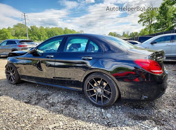 55SWF6EB0HU181912 2017 MERCEDES-BENZ C Black უკანა მარცხენა