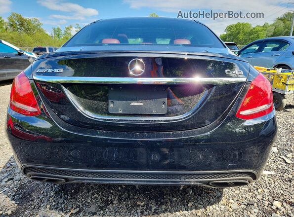 55SWF6EB0HU181912 2017 MERCEDES-BENZ C Black უკანა ხედი