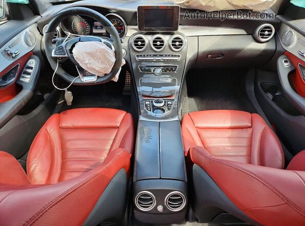 55SWF6EB0HU181912 2017 MERCEDES-BENZ C Black წინა პანელის ხედი
