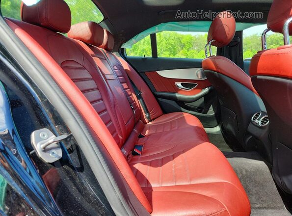 55SWF6EB0HU181912 2017 MERCEDES-BENZ C Black უკანა სავარძლების ხედი