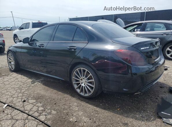 55SWF6EB0HU195325 2017 MERCEDES-BENZ C Black Rear left