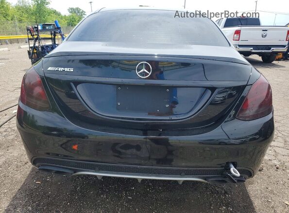 55SWF6EB0HU195325 2017 MERCEDES-BENZ C Black Rear view