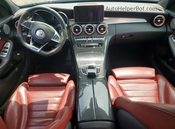 55SWF6EB0HU195325 2017 MERCEDES-BENZ C Black Dashboard view