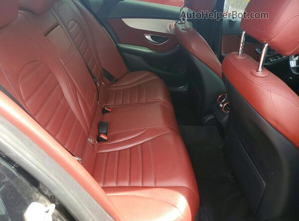 55SWF6EB0HU195325 2017 MERCEDES-BENZ C Black Rear seats view
