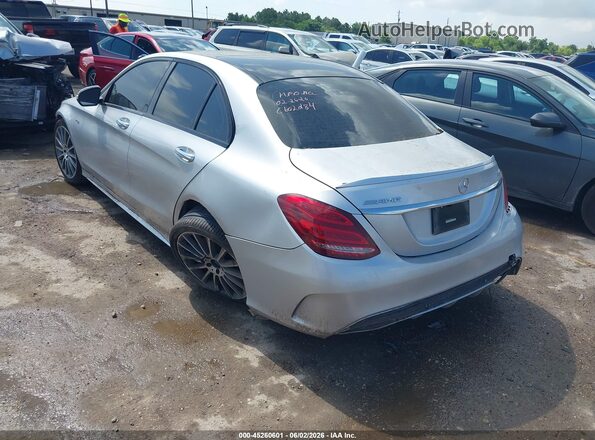 55SWF6EB0HU199455 2017 MERCEDES-BENZ AMG C 43 Gray Rear left