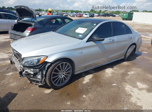 55SWF6EB0HU199455 2017 MERCEDES-BENZ AMG C 43 Gray Front left