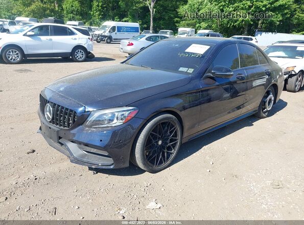 55SWF6EB0LU330943 2020 MERCEDES-BENZ AMG C 43 Blue Передня ліва чверть