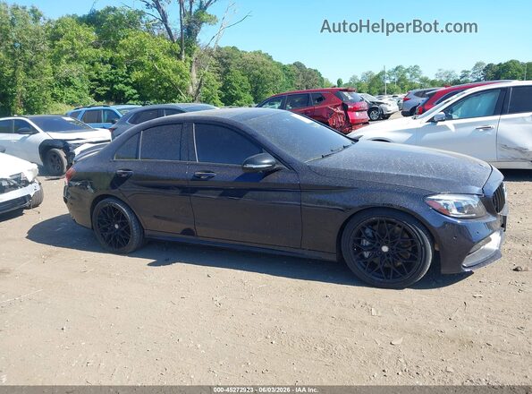 55SWF6EB0LU330943 2020 MERCEDES-BENZ AMG C 43 Blue Вид задньої частини салону