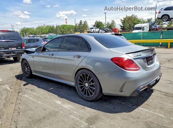 55SWF6EB1GU143975 2016 MERCEDES-BENZ C Gray Trasero izquierdo