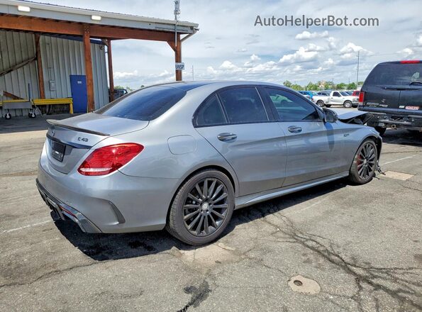 55SWF6EB1GU143975 2016 MERCEDES-BENZ C Gray Trasero derecho