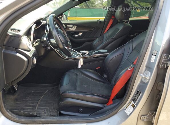 55SWF6EB1GU143975 2016 MERCEDES-BENZ C Gray Vista interior delantera
