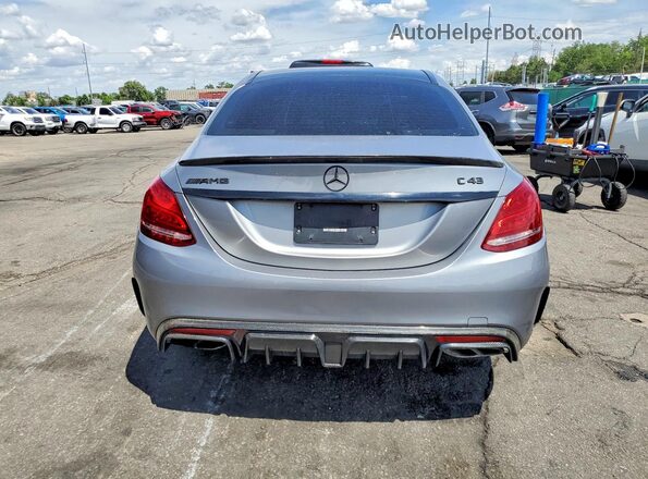 55SWF6EB1GU143975 2016 MERCEDES-BENZ C Gray Vista trasera