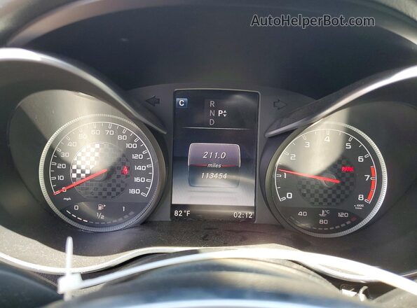 55SWF6EB1GU143975 2016 MERCEDES-BENZ C Gray Vista del cuadro de instrumentos