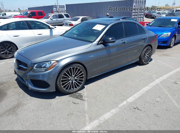 55SWF6EB1JU266683 2018 MERCEDES-BENZ AMG C 43 Gray 