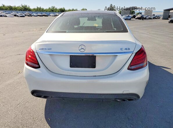 55SWF6EB2HU192653 2017 MERCEDES-BENZ C White Հետևի տեսք