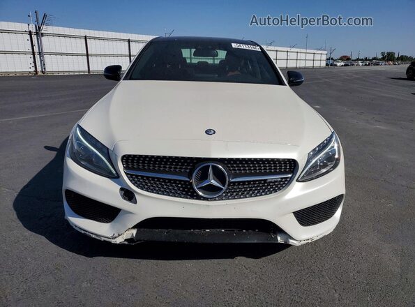 55SWF6EB2HU192653 2017 MERCEDES-BENZ C White Դիմացի տեսք