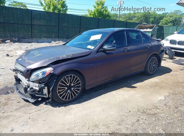 55SWF6EB2HU214280 2017 MERCEDES-BENZ AMG C 43 Purple Front left