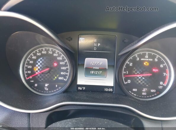 55SWF6EB2HU214280 2017 MERCEDES-BENZ AMG C 43 Purple Rear seats view