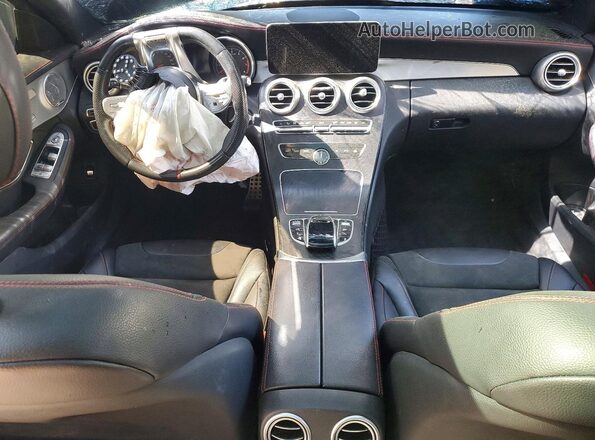 55SWF6EB2LU331818 2020 MERCEDES-BENZ C Black წინა პანელის ხედი
