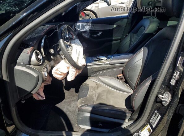 55SWF6EB2LU331818 2020 MERCEDES-BENZ C Black წინა სალონის ხედი
