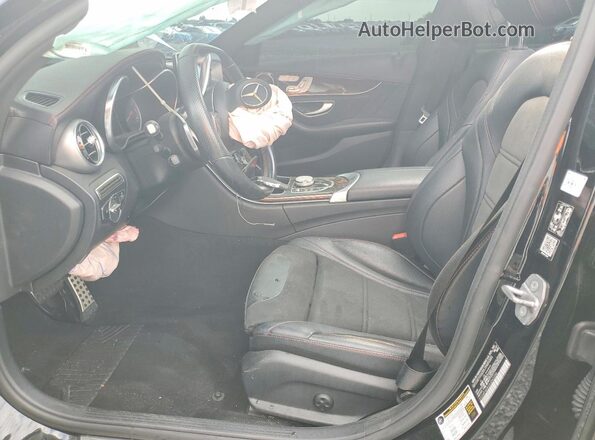 55SWF6EB3JU243356 2018 MERCEDES-BENZ C Black Вид салону спереду