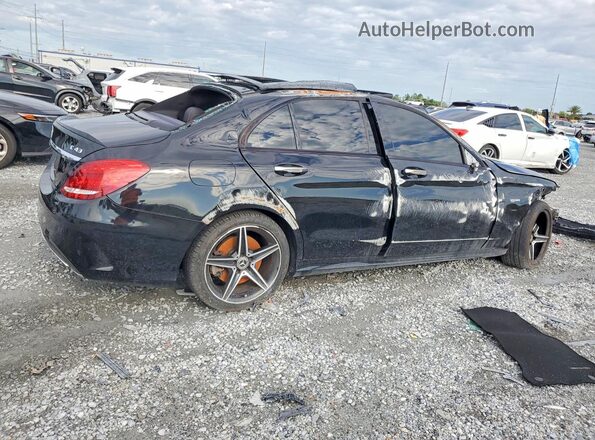 55SWF6EB3JU243356 2018 MERCEDES-BENZ C Black Задня права чверть