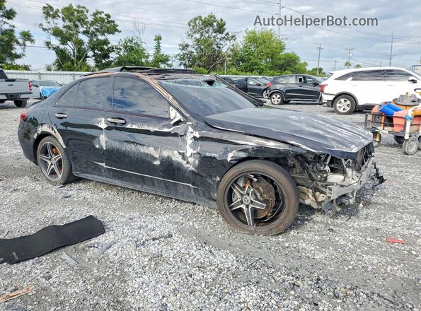 55SWF6EB3JU243356 2018 MERCEDES-BENZ C Black Передня права чверть