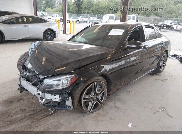 55SWF6EB3KU300270 2019 MERCEDES-BENZ AMG C 43 Black წინა მარცხენა ხედი სამი მეოთხედიდან