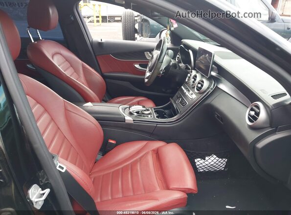 55SWF6EB4GU112994 2016 MERCEDES-BENZ C-CLASS Black წინა სალონის ხედი