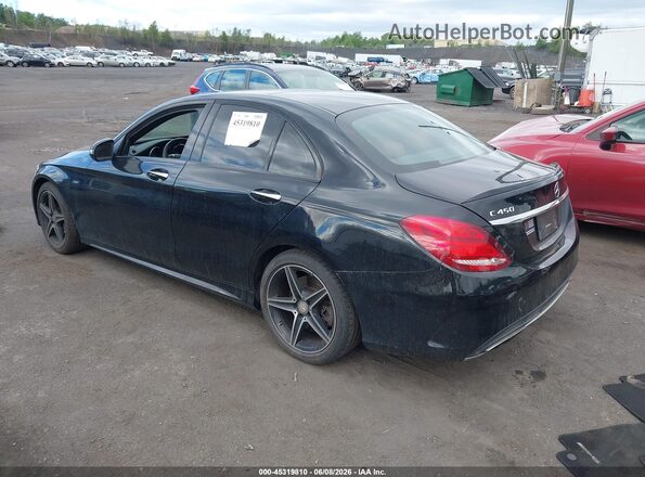 55SWF6EB4GU112994 2016 MERCEDES-BENZ C-CLASS Black უკანა მარცხენა