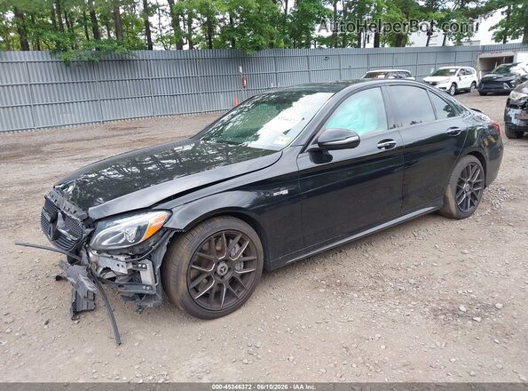 55SWF6EB4HU180021 2017 MERCEDES-BENZ AMG C 43 Black Front left