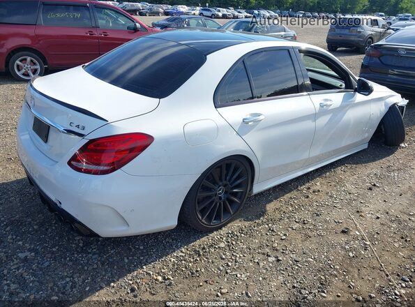 55SWF6EB4HU215110 2017 MERCEDES-BENZ AMG C 43 Белый Задняя правая четверть